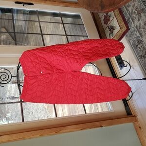 Vintage Red Quilted Hunting Insulating Sz. 38‎ Pants